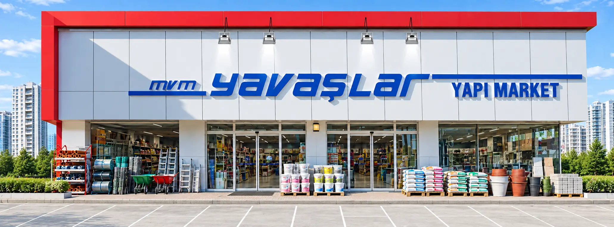 MVM Yavaşlar Yapı Market mağazasının dış cephe görünümü